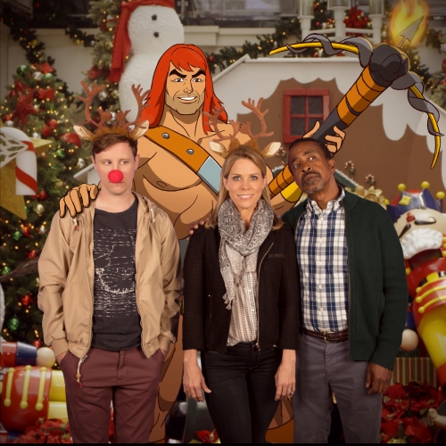 SON OF ZORN:  L-R:  Johnny Pemberton, Zorn (voiced by Jason Sudeikis), Cheryl Hines and Tim Meadows in the "Happy Grafelnik" episode of SON OF ZORN airing Sunday, Dec. 11 (8:30-9:00 PM ET/PT) on FOX.  ©2016 Fox Broadcasting Co.  Cr:  FOX